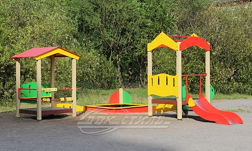 Песочный дворик с горкой Сити C ПЕ-50/2 н.  �2